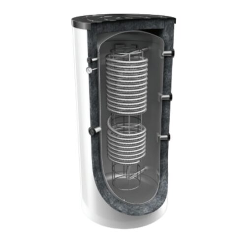 Tesy hygiëne buffervat staal 1000 liter met 1 warmtewisselaar voor verwarming én tapwater
