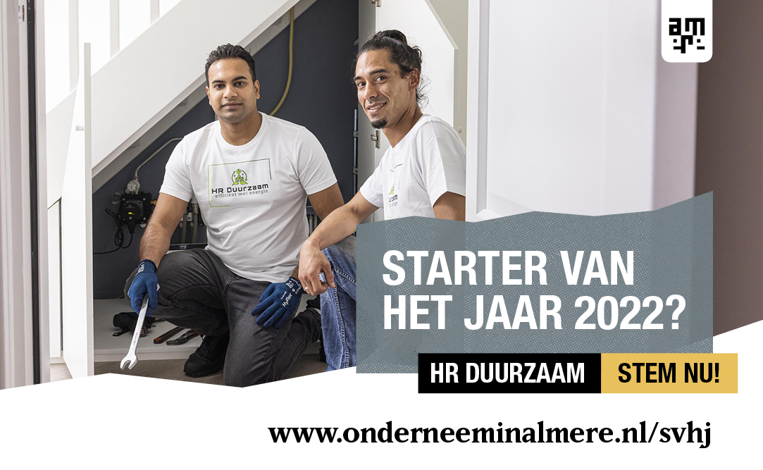 HR Duurzaam installatie team genomineerd voor Starter van het Jaar in Almere