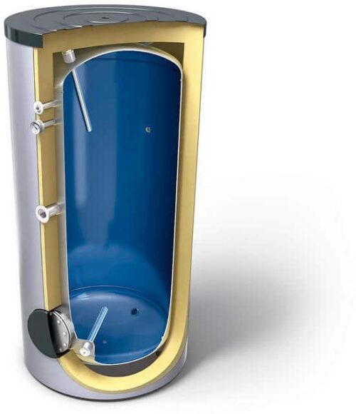 Tesy hoog capaciteit buffervat met wisselaar voor warmtepomp 300 liter