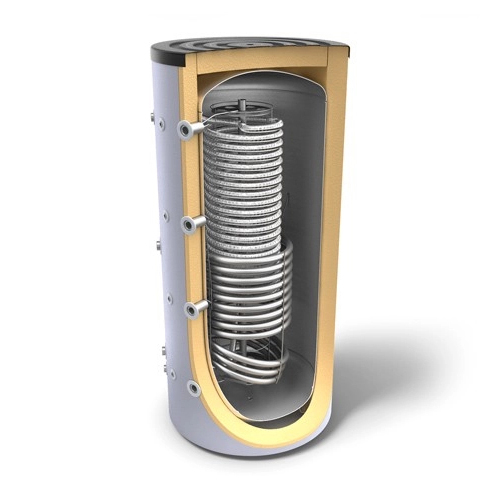 Tesy hygiëne buffervat staal 800 liter met 1 warmtewisselaar voor verwarming én tapwater
